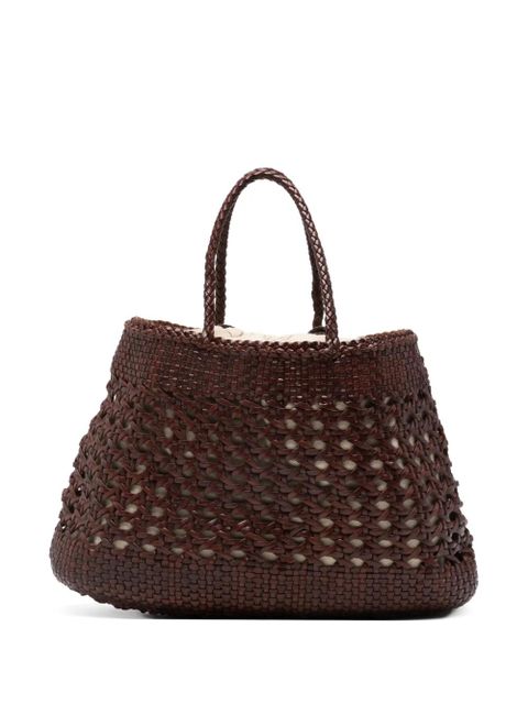 DRAGON DIFFUSION Santa Cano woven braided tote bag - Brown - zdjęcie produktu nr 1