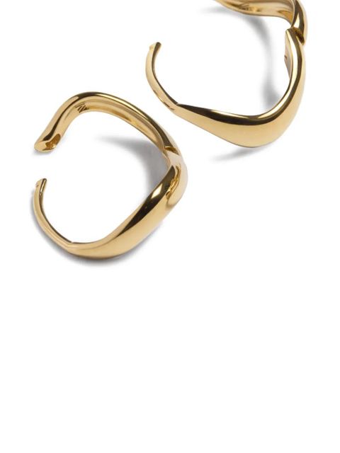 Monica Vinader Swirl huggie earrings - Silver