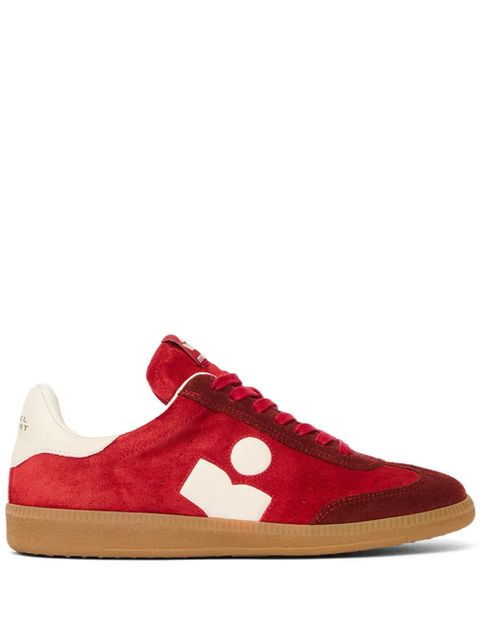 ISABEL MARANT suede panelled sneakers - Red - zdjęcie produktu nr 1