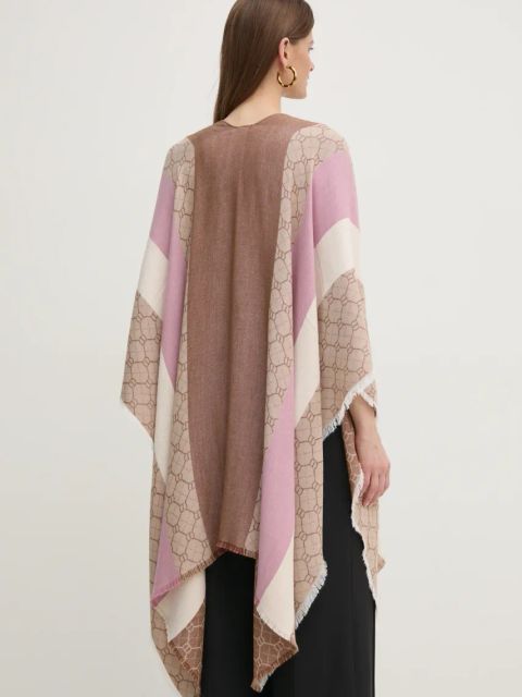 Twinset poncho kolor różowy lekkie 251TA4190