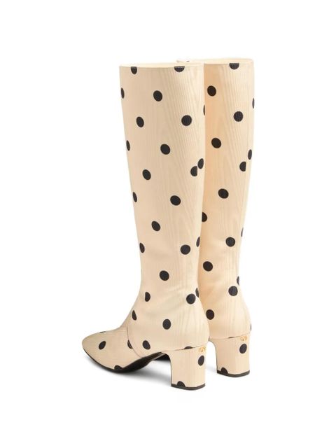 Valentino Garavani Equivoque knee-high boots - Neutrals