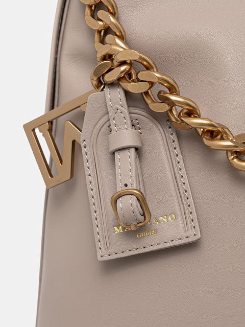 Marciano by Guess torebka skórzana kolor beżowy 5YGZ05 7330A