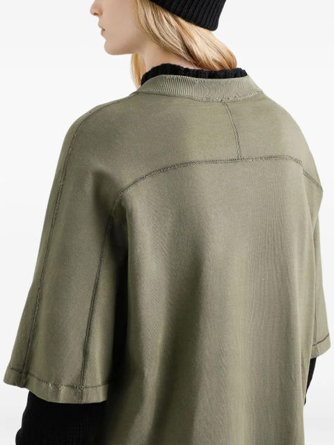 Dolce & Gabbana panelled graphic-print T-shirt - Green