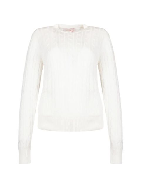 MC2 Saint Barth cable-knit sweater - White - zdjęcie produktu nr 1