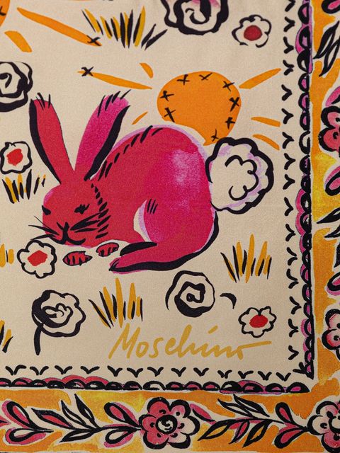 Moschino chusta jedwabna