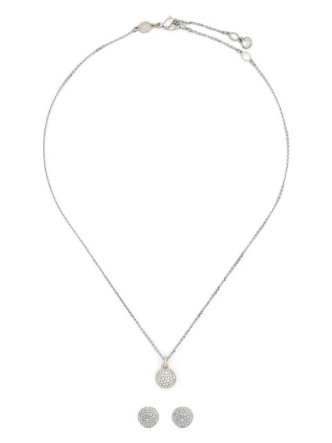 Swarovski Sublima earrings and necklace set - Silver - zdjęcie produktu nr 1