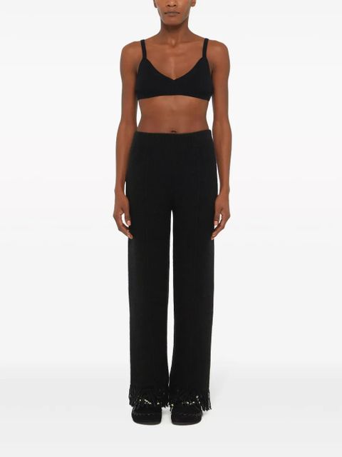 Alanui wide-leg trousers - Black