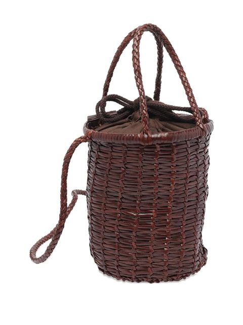 DRAGON DIFFUSION Lina leather bucket bag - Brown - zdjęcie produktu nr 2