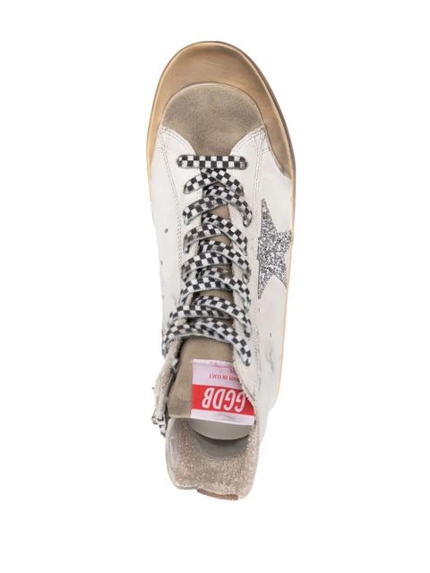 Golden Goose high-top leather sneakers - White