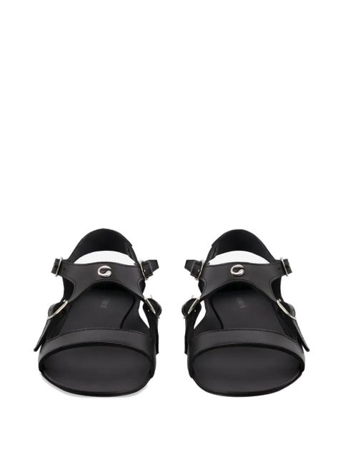 Coperni buckle leather sandals - Black