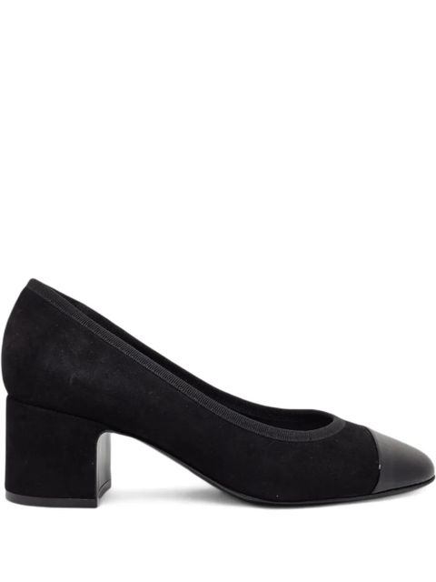 Casadei cap-toe block-heel pumps - Black - zdjęcie produktu nr 1