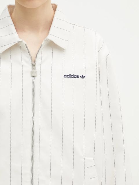 adidas Originals kurtka Pinstripe H Jacket kolor beżowy przejściowa JJ3476