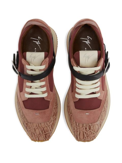 Giuseppe Zanotti buckle-fastening low-top sneakers - Pink