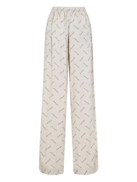 Balenciaga printed palazzo pants - Neutrals - zdjęcie produktu nr 2