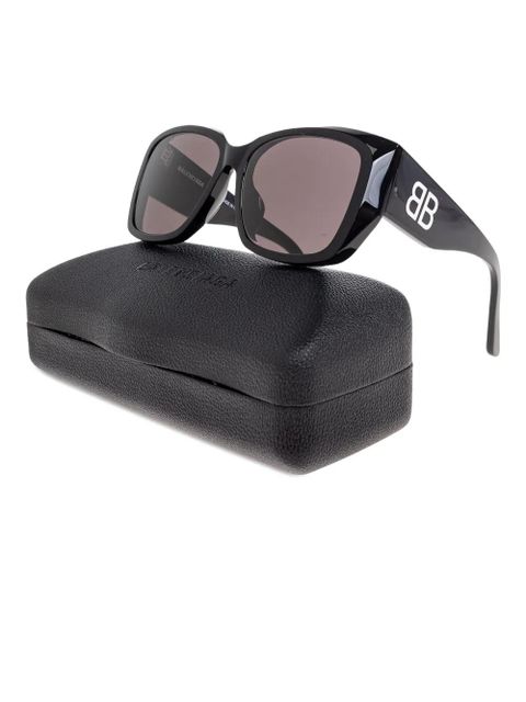 Balenciaga Eyewear BB logo rectangle sunglasses - Black - zdjęcie produktu nr 2