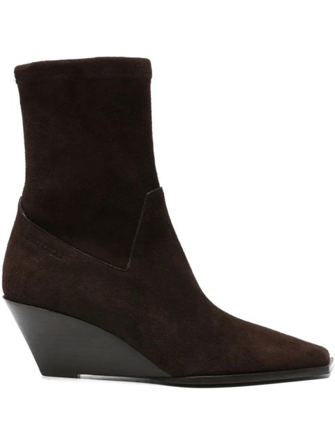 Jimmy Choo Hadley suede-wedge boots - Brown - zdjęcie produktu nr 1
