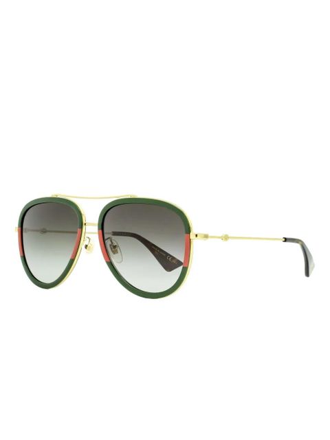 Gucci Eyewear GG0062S sunglasses - Green - zdjęcie produktu nr 2