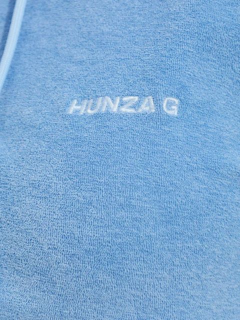 Hunza G Frotte towelling hoodie - Blue