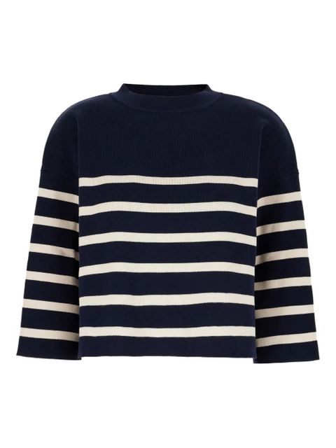 Weekend Max Mara striped rib-knit sweater - Blue - zdjęcie produktu nr 1