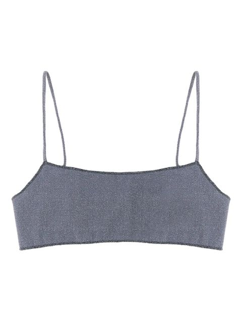 MC2 Saint Barth Sadie lurex bralette bikini top - Blue - zdjęcie produktu nr 1