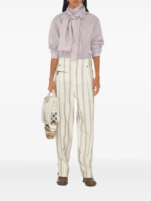 Burberry striped cotton shirt - White