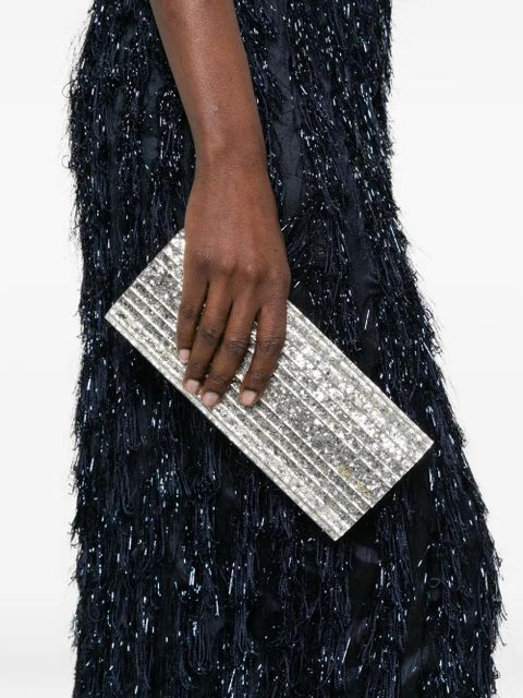 Jimmy Choo Sweetie chain clutch bag - Silver - zdjęcie produktu nr 2