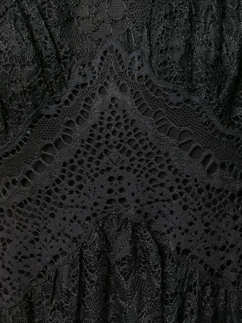 Rabanne lace maxi dress - Black