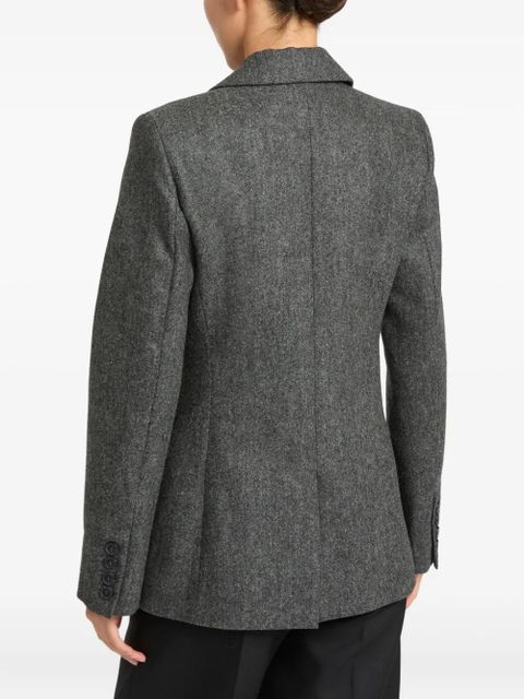 Yves Salomon double-breasted fitted jacket - Grey