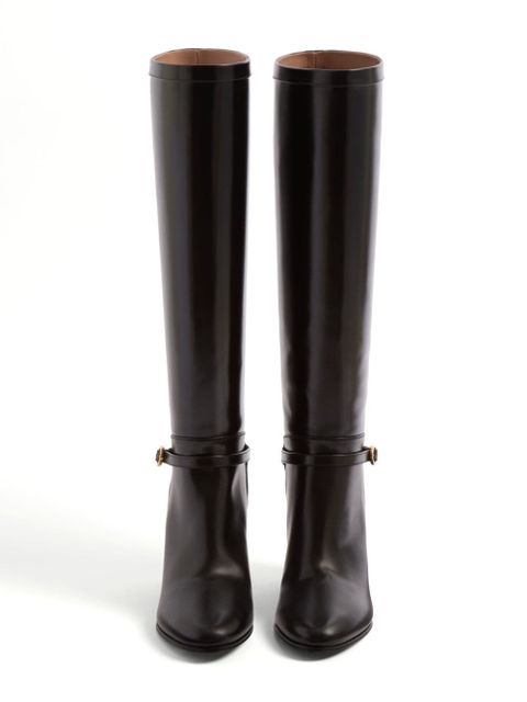 Valentino Garavani 75mm Pattie leather boots - Black
