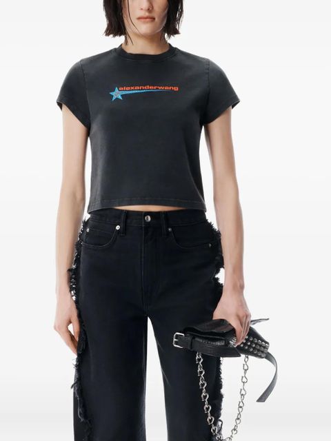 Alexander Wang shrunken t-shirt - Black