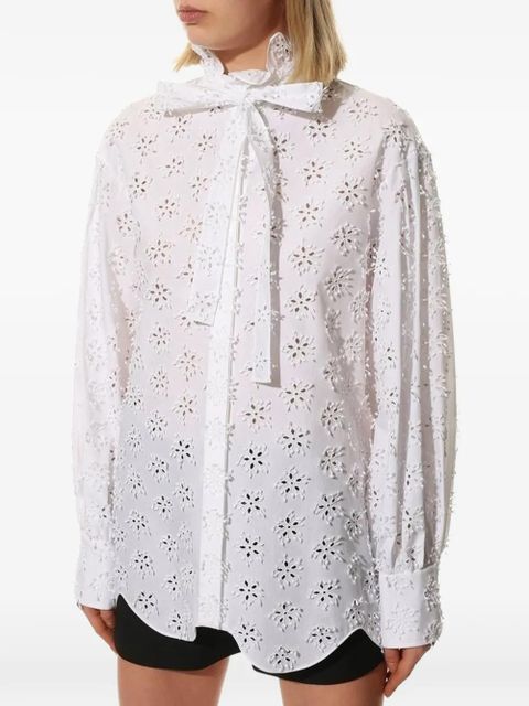 Valentino Garavani broderie-anglaise shirt - White - zdjęcie produktu nr 2