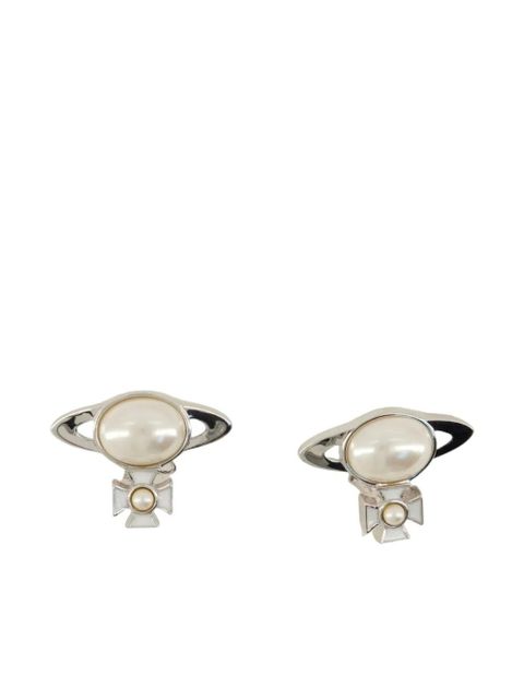 Vivienne Westwood Gaby Orb pearl earrings - Silver - zdjęcie produktu nr 2