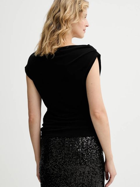 Answear.LAB bluzka damska kolor czarny gładka