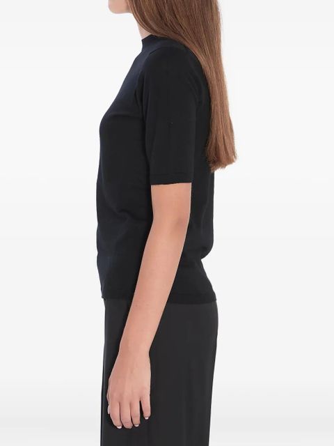 Max Mara ribbed wool T-shirt - Black