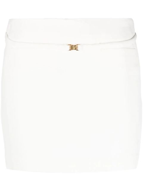 Blumarine buckle-fastening belted skirt - White - zdjęcie produktu nr 1