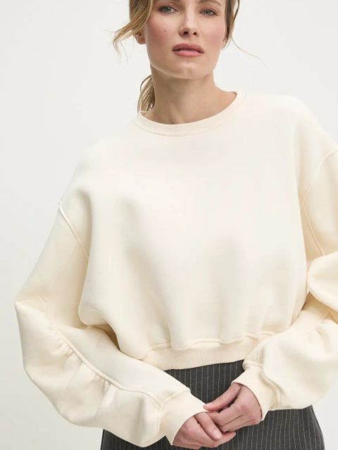 Answear.LAB bluza damska kolor beżowy gładka