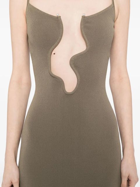 Christopher Esber Salacia wire column dress - Green