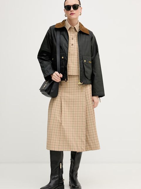 Barbour spódnica bawełniana Hollington - zdjęcie produktu nr 1