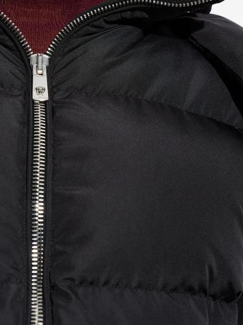 Versace hooded zip-fastening jacket - Black