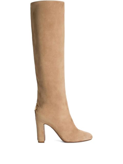 Dolce & Gabbana 90mm block-heel boots - Neutrals - zdjęcie produktu nr 1
