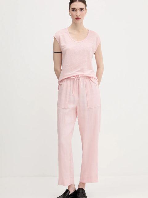 United Colors of Benetton spodnie lniane - zdjęcie produktu nr 2