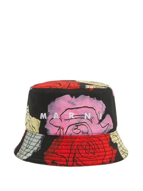 Marni cotton hat - Black - zdjęcie produktu nr 1