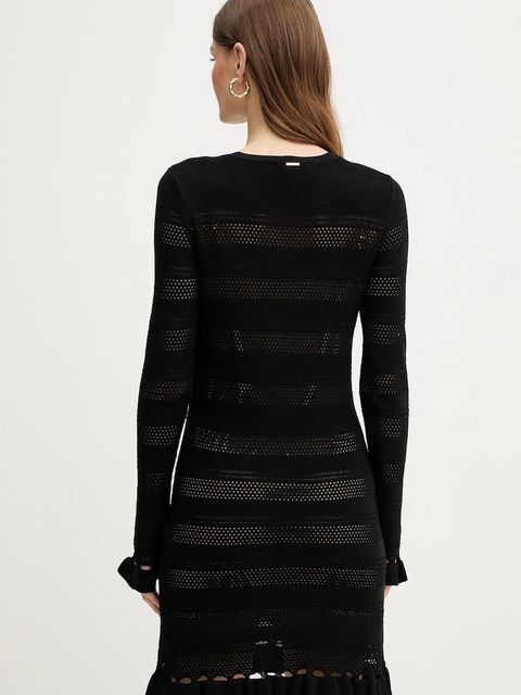 Twinset sukienka kolor czarny mini prosta 261TP3081 - zdjęcie produktu nr 2