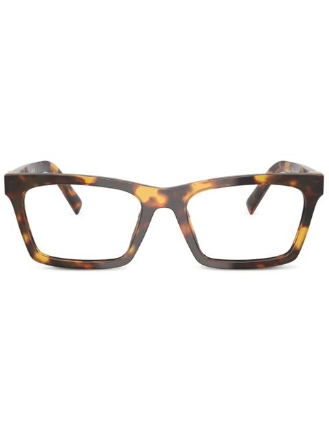 Miu Miu Eyewear square-frame glasses - Brown - zdjęcie produktu nr 1