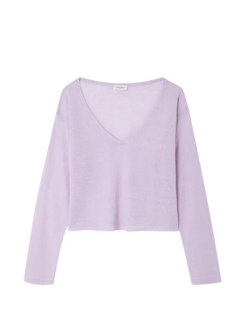 American Vintage V-neck sweater - Purple - zdjęcie produktu nr 1