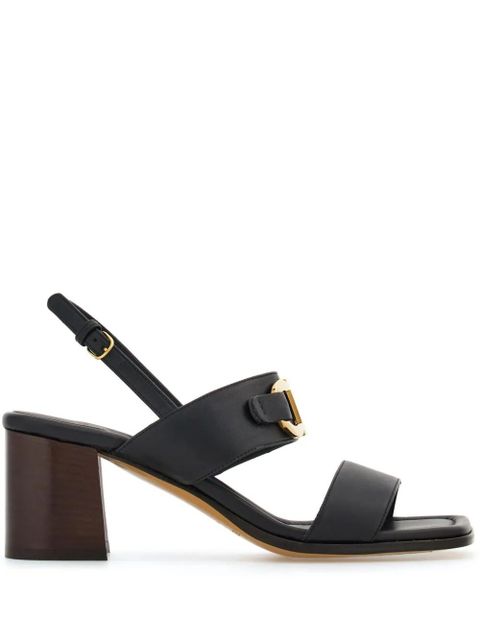 Ferragamo 55mm Gancini-buckle leather sandals - Black - zdjęcie produktu nr 1