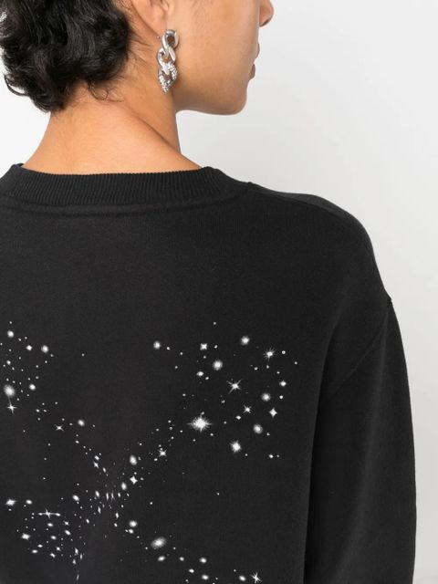 Off-White Bling Stars Arrow cotton sweatshirt - Black