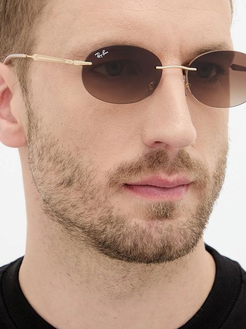 Ray-Ban okulary przeciwsłoneczne kolor złoty 0RB3767