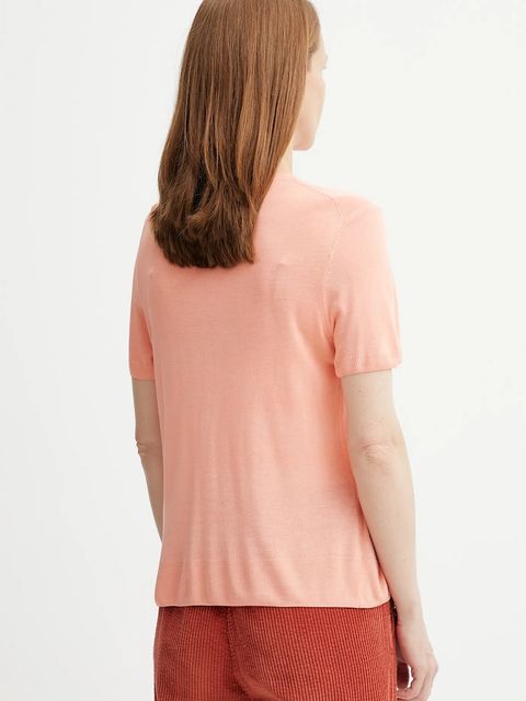 Calvin Klein t-shirt damski kolor pomarańczowy LV044A307G - zdjęcie produktu nr 2