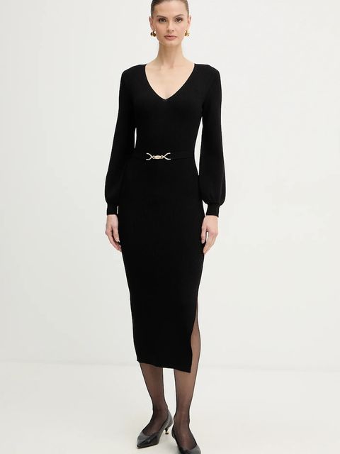 Morgan sukienka kolor czarny midi dopasowana RMROSA - zdjęcie produktu nr 1